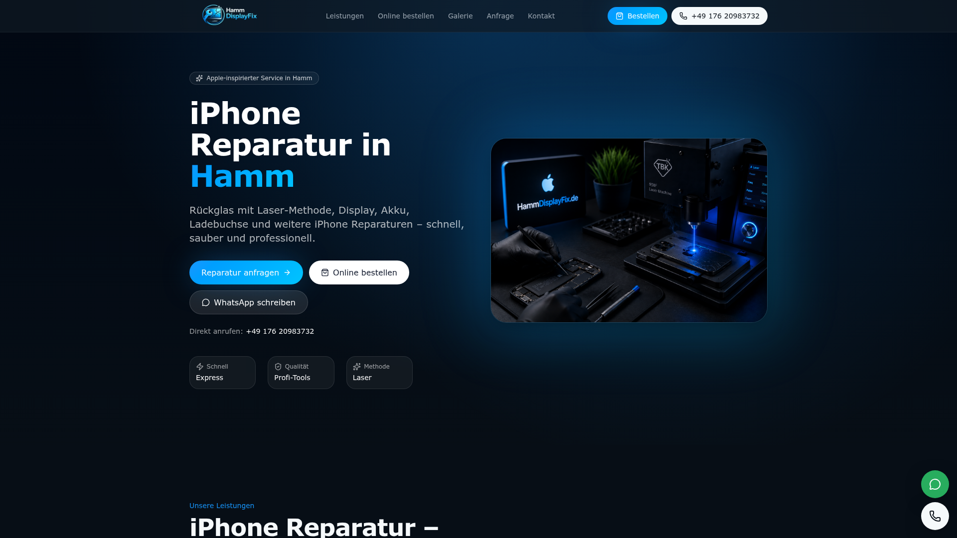 Strona klienta — hammdisplayfix.de